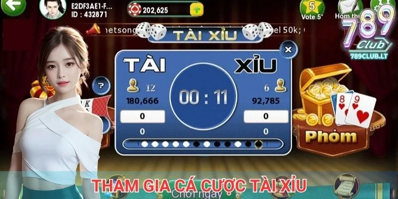 Tham gia cá cược tài xỉu tại 789Club chỉ với 4 bước cơ bản