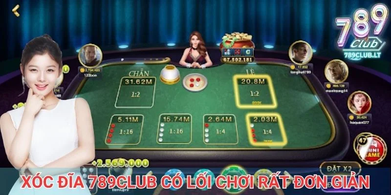 Trò chơi xóc đĩa 789Club có lối chơi rất đơn giản